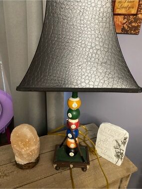 2004 Orion’s Billards Pool Themed Accent Table Lamp Works Great Pool Table